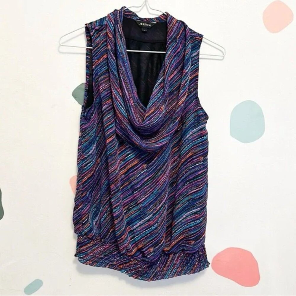 C121. Jessica Cowl Neck Top